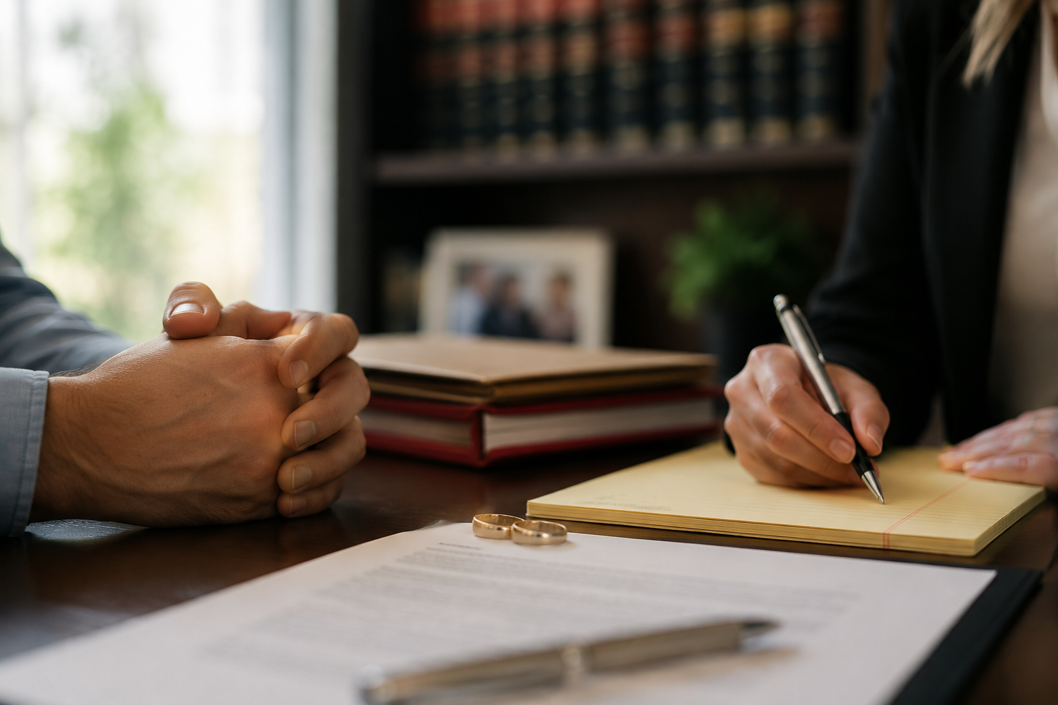 Legal Consultation with Wedding Rings